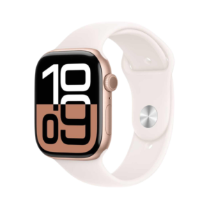 apple watch series 10 Rose Gold Aluminium Case with Light Blush Sport Band